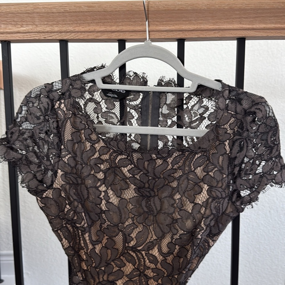 Bebe Lace Cutout Dress
